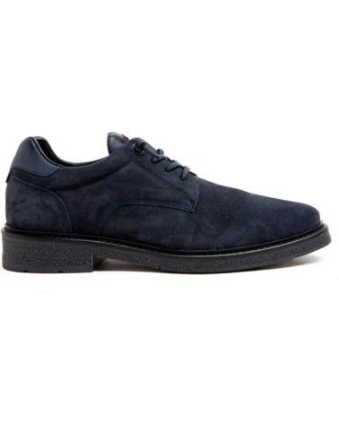 CETTI BLUE SUEDE LACE-UP SHOES AZUL