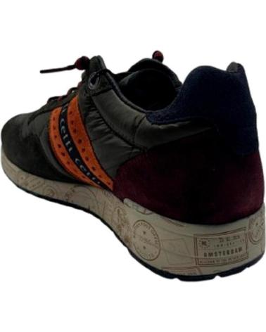 CETTI C-1308 HERREN SNEAKER MULTIMATERIAL WILDLEDER BRAUN/KHAKI MARRóN