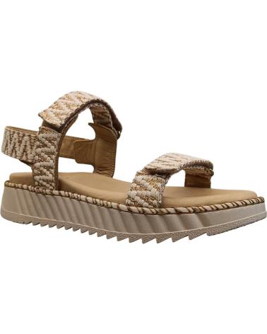 SANDÁLIAS PLATAFORMA HELLO COMFORT 6019 BEGE BEIGE