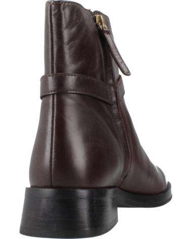 GEOX TORMALINA D ANKLE BOOTS IN BORDEAUX LEATHER - REFERENCE C6024 C6024