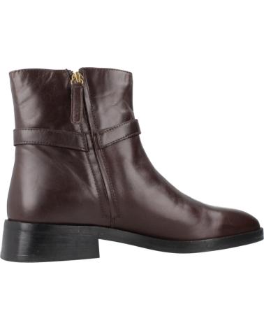 GEOX TORMALINA D ANKLE BOOTS IN BORDEAUX LEATHER - REFERENCE C6024 C6024
