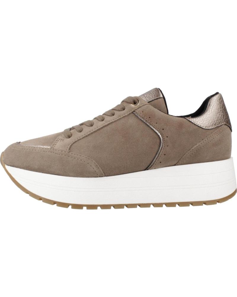 ZAPATILLAS GEOX D NEW KENCY BEIGE C6029 CON PLATAFORMA C6029