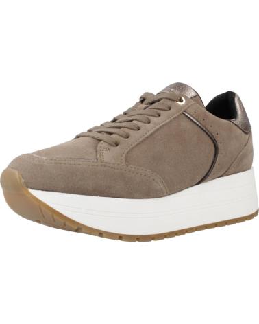 ZAPATILLAS GEOX D NEW KENCY BEIGE C6029 CON PLATAFORMA C6029