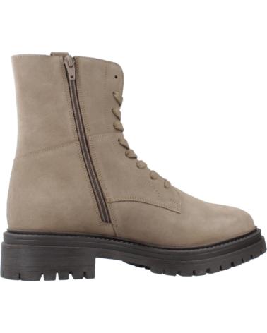 STIVALI GEOX D IRIDEA BEIGE C6029 IN PELLE SCAMOSCIATA CON SUOLA CARRARMATO C6029
