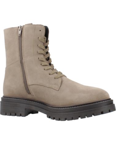 STIVALI GEOX D IRIDEA BEIGE C6029 IN PELLE SCAMOSCIATA CON SUOLA CARRARMATO C6029