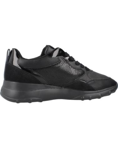 GEOX D ALLENIEE BLACK C9999 CASUAL SNEAKERS WITH LIGHTWEIGHT SOLE C9999
