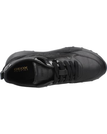 GEOX D ALLENIEE BLACK C9999 CASUAL SNEAKERS WITH LIGHTWEIGHT SOLE C9999