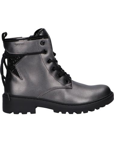 girl boots GEOX J9420G 0NFEW J CASEY  C0062 DK GREY-BLACK
