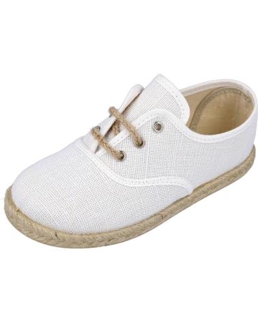 ALPARGATAS L&R SHOES BLANCAS CON CORDONES BLANCO