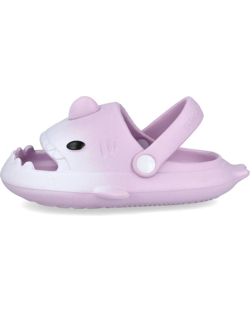L&R SHOES STRANDCLOGS FÜR MÄDCHEN MIT HAI-DESIGN VIOLETT VIOLETA