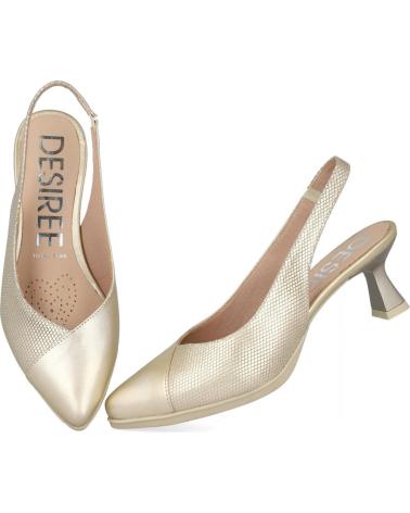 DESIREÉ MAIA37 ESCARPINS SLINGBACK PLATINE MÉTALLISÉ PLATINO