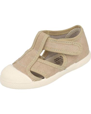 BATILAS 801-122 SANDÁLIAS DE LONA BEGE PIEDRA