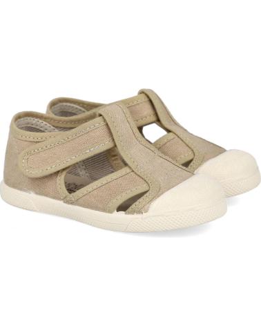 BATILAS 801-122 SANDÁLIAS DE LONA BEGE PIEDRA