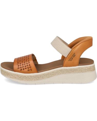 SANDALI SKECHERS BOBS SLIP-INS IN PELLE MARRONE 114415 CUERO