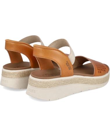 SANDALI SKECHERS BOBS SLIP-INS IN PELLE MARRONE 114415 CUERO