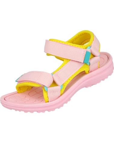 SANDÁLIAS ESPORTIVAS L&R SHOES CALIFORNIAN SB10629 ROSA PARA MENINA ROSA