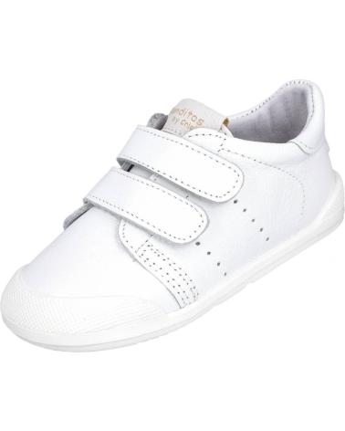 CRIOS MDPARIS ZAPATILLAS BLANCAS CON CIERRE ADHERENTE BLANCO