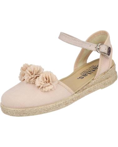 BATILAS ALPARGATAS BEIGE 203-245-48 CON ADORNO DE PIEDRA PIEDRA