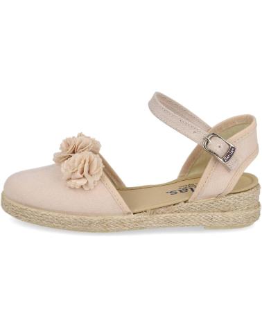 BATILAS ALPARGATAS BEIGE 203-245-48 CON ADORNO DE PIEDRA PIEDRA