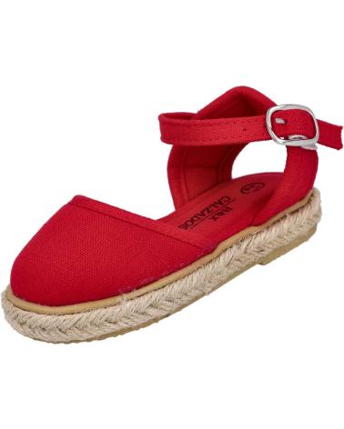 ALPARGATAS L&R SHOES 442-111 DE ESPARTO ROJAS ROJO