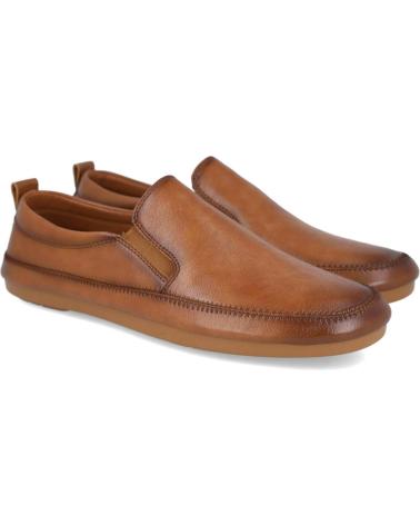 MOCASSINS L&R SHOES MD0-4 EN CUIR MARRON MARRON