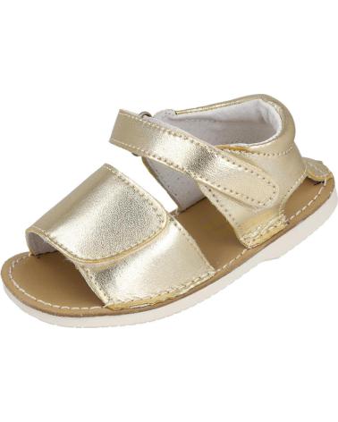 BUBBLE BOBBLE C1029 BABY METALLIC GOLD MENORCAN SANDALS ORO