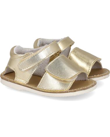 BUBBLE BOBBLE C1029 BABY METALLIC GOLD MENORCAN SANDALS ORO