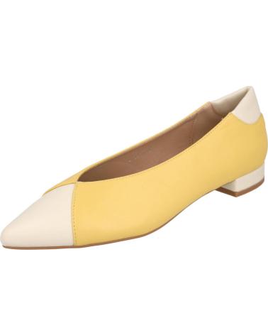 L&R SHOES S-5118 BALLERINES JAUNES À BOUT BICOLORE AMARILLO