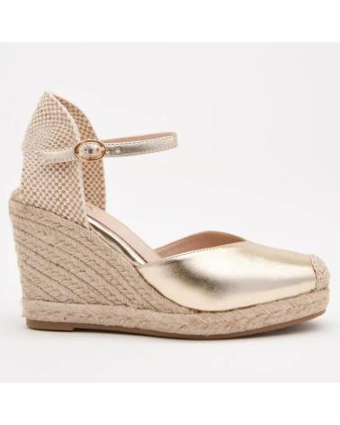 SANDALI ZEPPA IN ESPARTO AZAREY MD494J547 METALLIZZATI DORATI GRIS