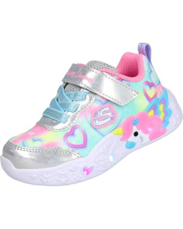 SKECHERS MÄDCHEN SNEAKER EINHORN LICHTER MEHRFARBIG MULTICOLOR