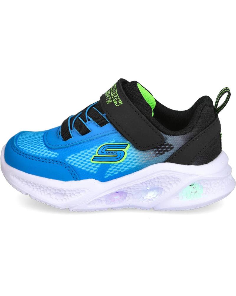 SKECHERS BLUE LIGHT-UP SNEAKERS AZUL