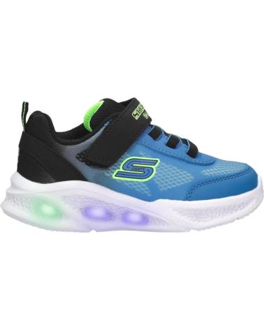 SKECHERS BLUE LIGHT-UP SNEAKERS AZUL