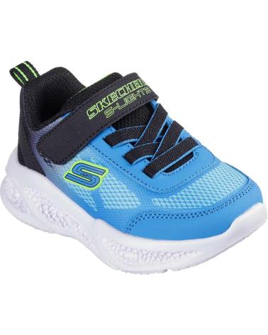 SKECHERS BLUE LIGHT-UP SNEAKERS AZUL