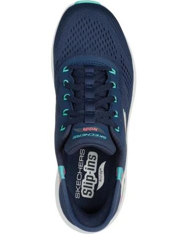 SKECHERS SLIP-INS ARCH FIT 2.0 GLOW EASY CHIC - BLUE SNEAKERS AZUL