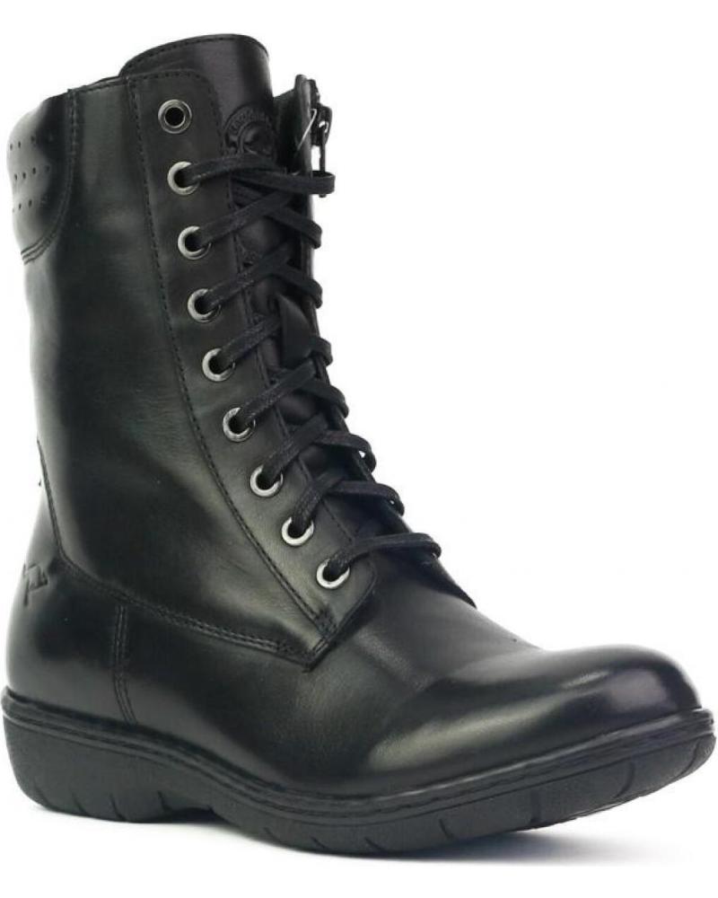 Stiefel-De-Mujer-KANGAROOS-BOTA-BAJA-SENORA-PIEL-NEGROPIEL-NEGRO