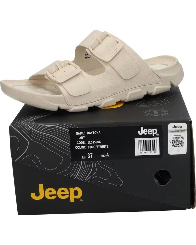 Sandalias Jeep Daytona Para Hombre - Cierre Ajustable Con Hebillas, Estilo Zapatilla