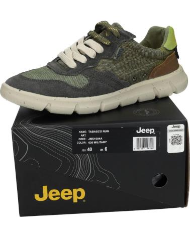 ZAPATILLAS CASUAL JEEP JM51004A4 VERDE MILITAR HOMBRE VERDE MILITAR
