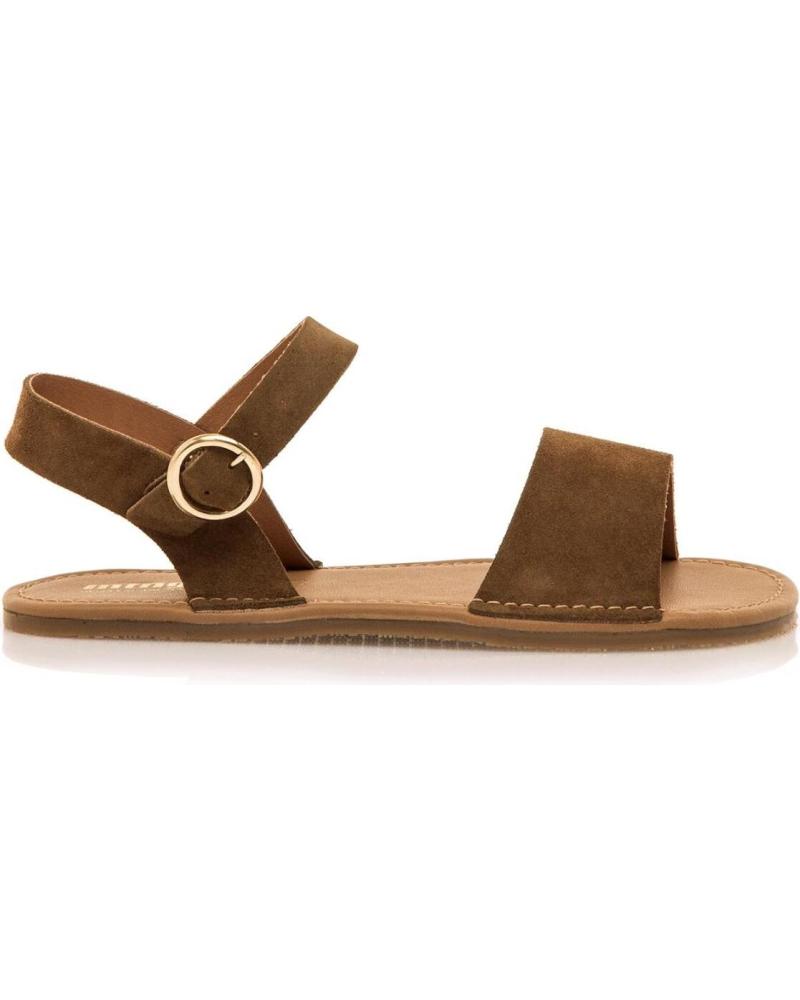 FLACHE SANDALEN MTNG 55904 BRAUN MARRóN