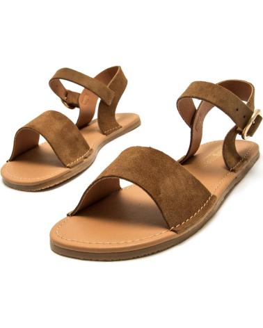 FLACHE SANDALEN MTNG 55904 BRAUN MARRóN