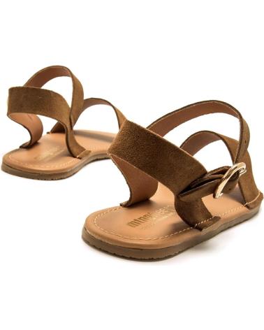 FLACHE SANDALEN MTNG 55904 BRAUN MARRóN