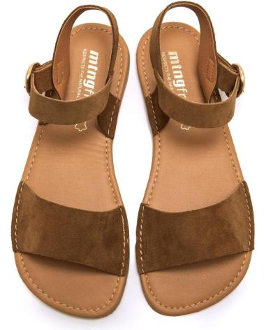 FLACHE SANDALEN MTNG 55904 BRAUN MARRóN