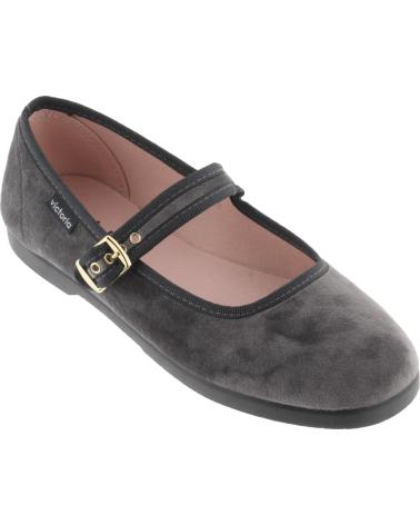 VICTORIA GONG-FU BAILARINA TERCIOPELO GRIS GREY