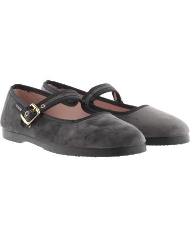 VICTORIA GONG-FU BAILARINA TERCIOPELO GRIS GREY