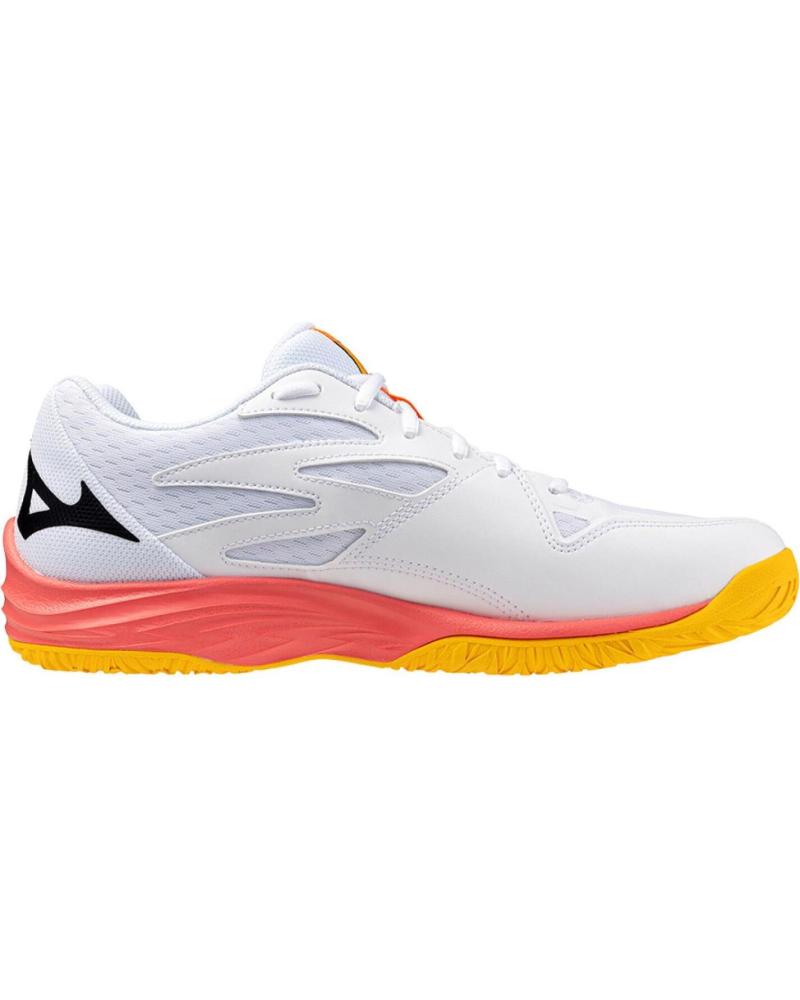 MIZUNO THUNDER BLADE Z ZAPATILLAS DE BALONMANO BLANCAS CON DETALLES BLANCO