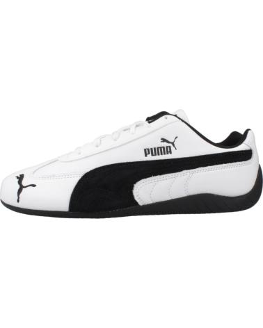 PUMA SPEEDCAT LTHR MOTORSPORT TÊNIS BRANCOS COM FAIXA PRETA BLANCO