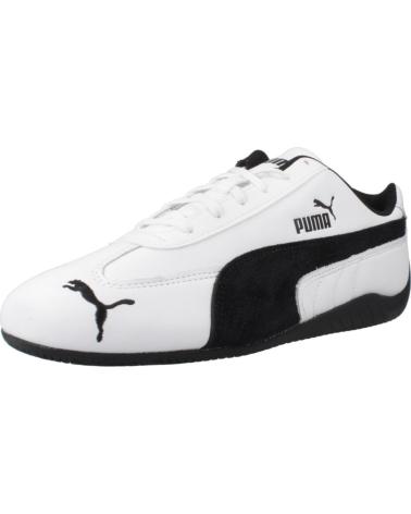 PUMA SPEEDCAT LTHR MOTORSPORT TÊNIS BRANCOS COM FAIXA PRETA BLANCO