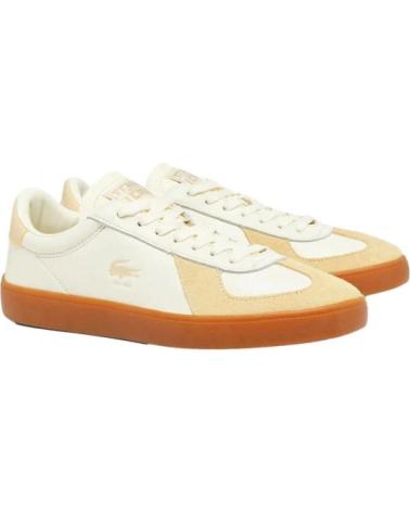 ZAPATILLAS LACOSTE BASESHOT PRO DE PIEL AMARILLAS AMARILLO
