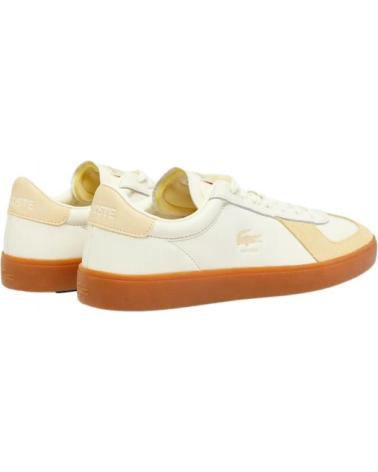 ZAPATILLAS LACOSTE BASESHOT PRO DE PIEL AMARILLAS AMARILLO