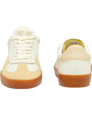 ZAPATILLAS LACOSTE BASESHOT PRO DE PIEL AMARILLAS AMARILLO