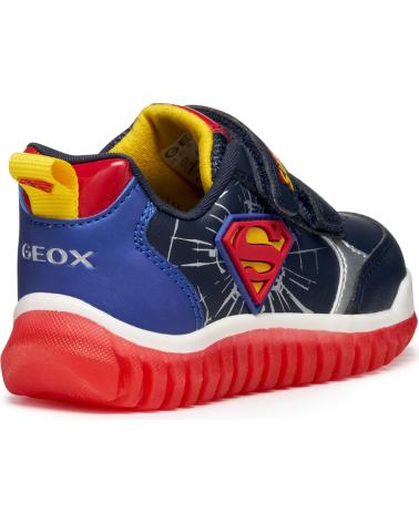 GEOX LIGHTYLOO B565ZB SUPERMAN BLEU MARINE-ROYAL AVEC LUMIÈRES C4226 C4226 NAVY-ROYAL